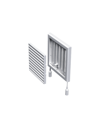 [MV-100R] Vents MV 100R Műanyag Szellőzőrács Szabályozható Zsaluval