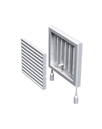 [MV-120RS] Vents MV 120Rs Műanyag Szellőzőrács Szabályozható Zsaluval