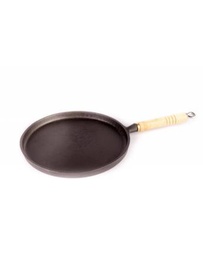 [4308] Öntvény nyeles palacsintasütő 27 cm, sima felület