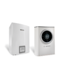 [8731750117] Bosch Compress 6000 AW-5+AWE 5-9 Levegő-víz hőszivattyú 5 kW, elektromos kiegészítő fűtéssel