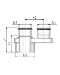 [PAD5020] Tricox Pps/Alu osztó adapter 60/100 - 2x80