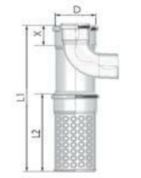 [PAKT60] Tricox PPs/Alu kültéri T-idom 80/125mm levegő kosárral