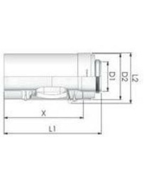 [PAEE05] Tricox PPs/Alu ellenőrző egyenes idom 110/160mm