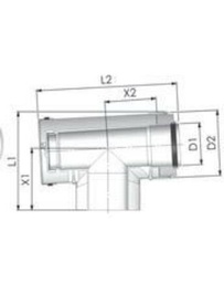 [PAET05] Tricox PPs/Alu ellenőrző T-idom 110/160mm