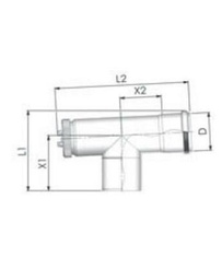 [PET10] Tricox PPs ellenőrző T-idom 60mm